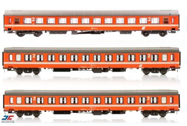 3 x 2. Klasse Wagen UIC-X, UIC-X Vorserie (1. Serie) und UIC-X Vorserie (2. Serie) Ep IV